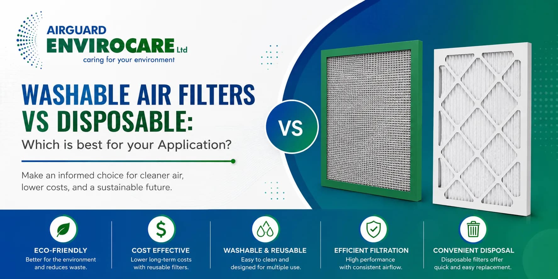Washable Air Filters Vs Disposable: Which Is Best For Your Application?